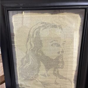Framed Text Art Portrait